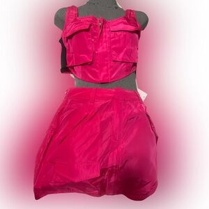 Vibrant Pink Two-Piece Set